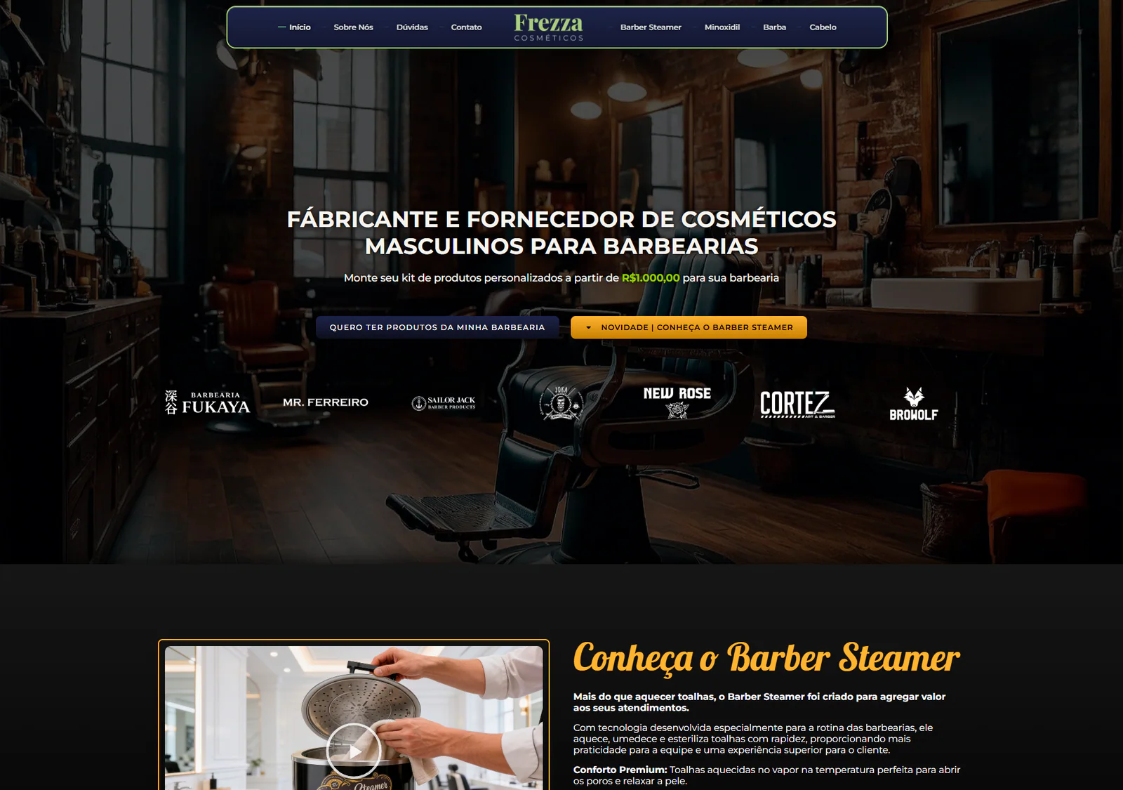 Hero do site Frezza Cosméticos